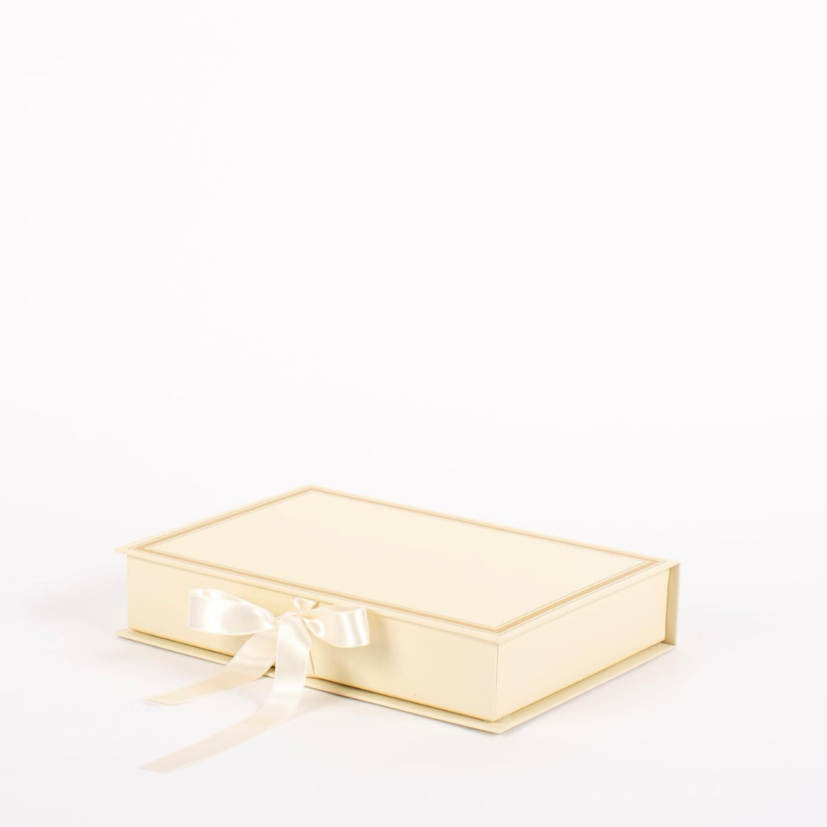 Premium Book-Shaped Gift Box | Elegant Packaging for Birthdays, Engagements & Valentine's Day (Cream)